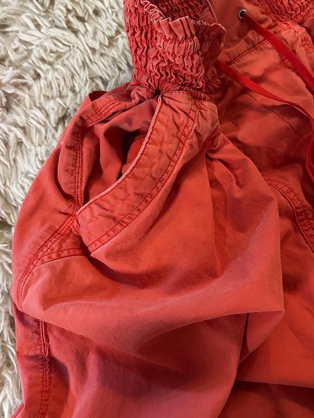 Anthropologie Ruched Hem Poplin Parachute Pants Size Small - Picture 8 of 11